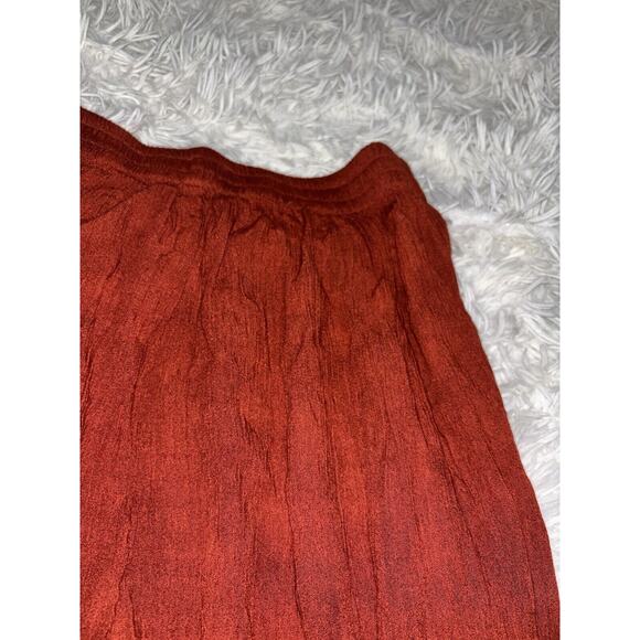 Southwest Indian Foundation Women’s Sz. L Deep Copper Detailed Waist Pants. - Picture 9 of 10